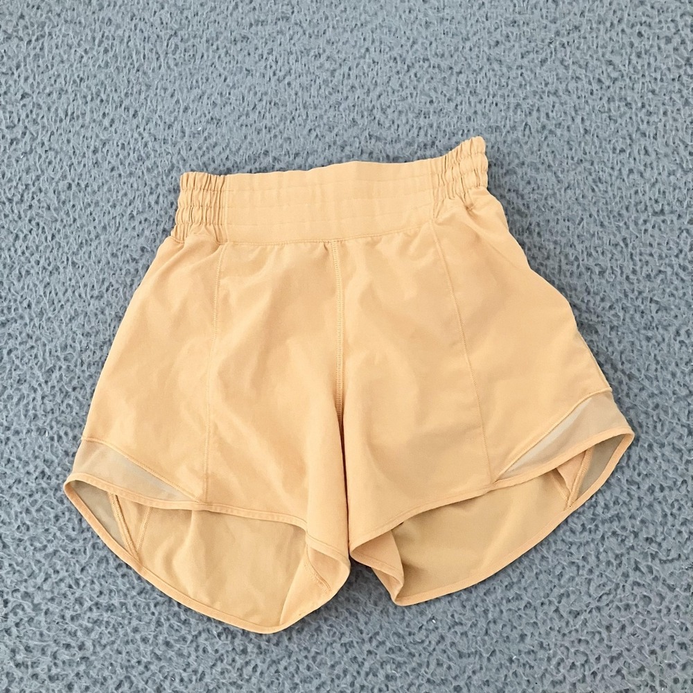 Lululemon Hotty Hot Shorts Womens 2 Lined Running Gym Athletic High Rise